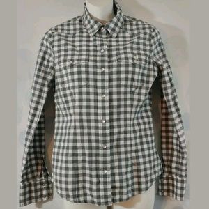 Levi's Women's XS Buffalo Plaid Pearl Snap Rodeo